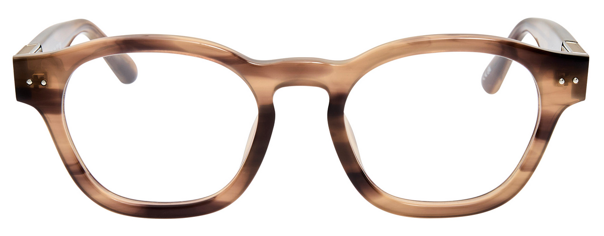 Color_LFL1404C10OPT - Talbot D-Frame Eyeglasses in Grey Horn and Clear