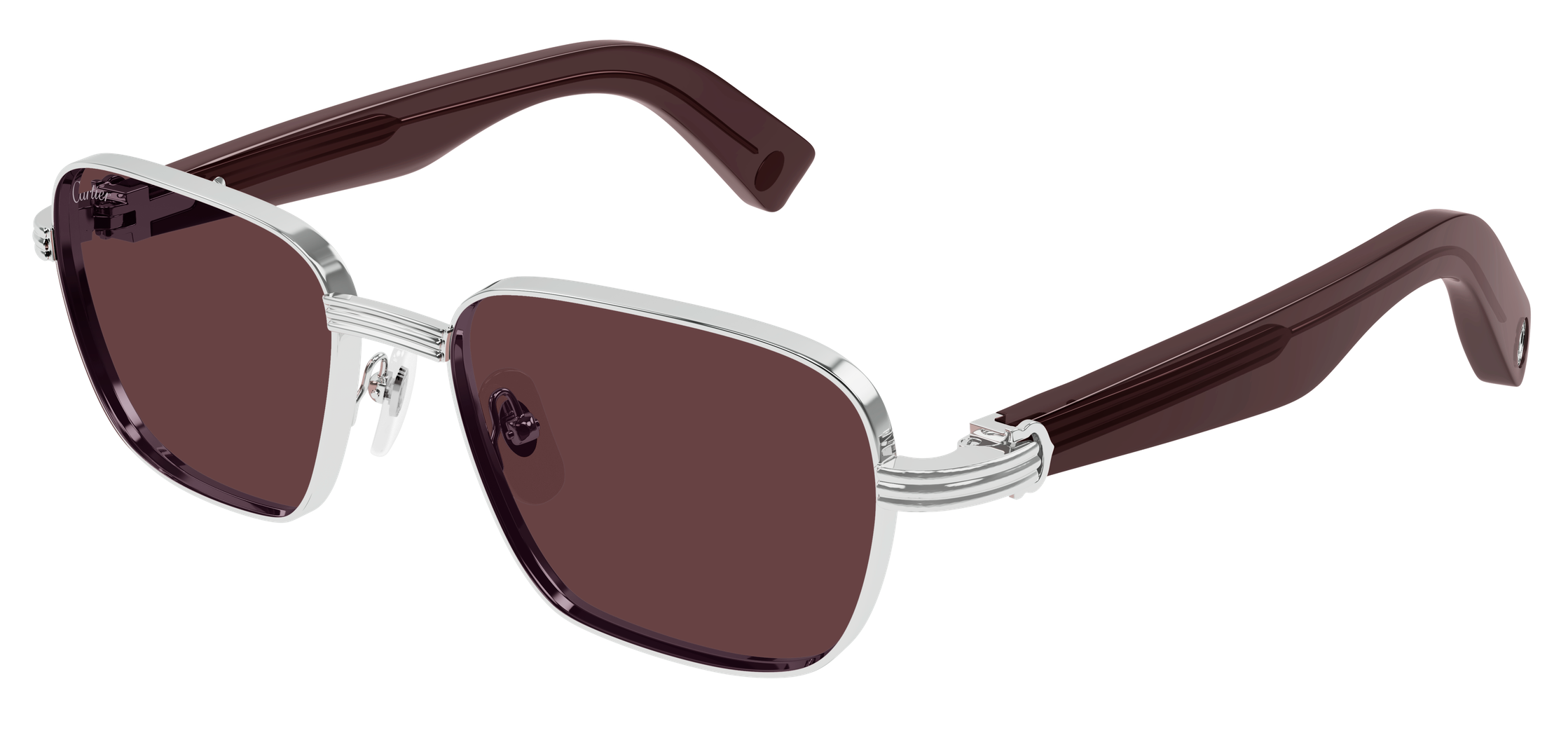 Color_CT0538S-009 - SILVER - VIOLET - BROWN / SIZE: 55