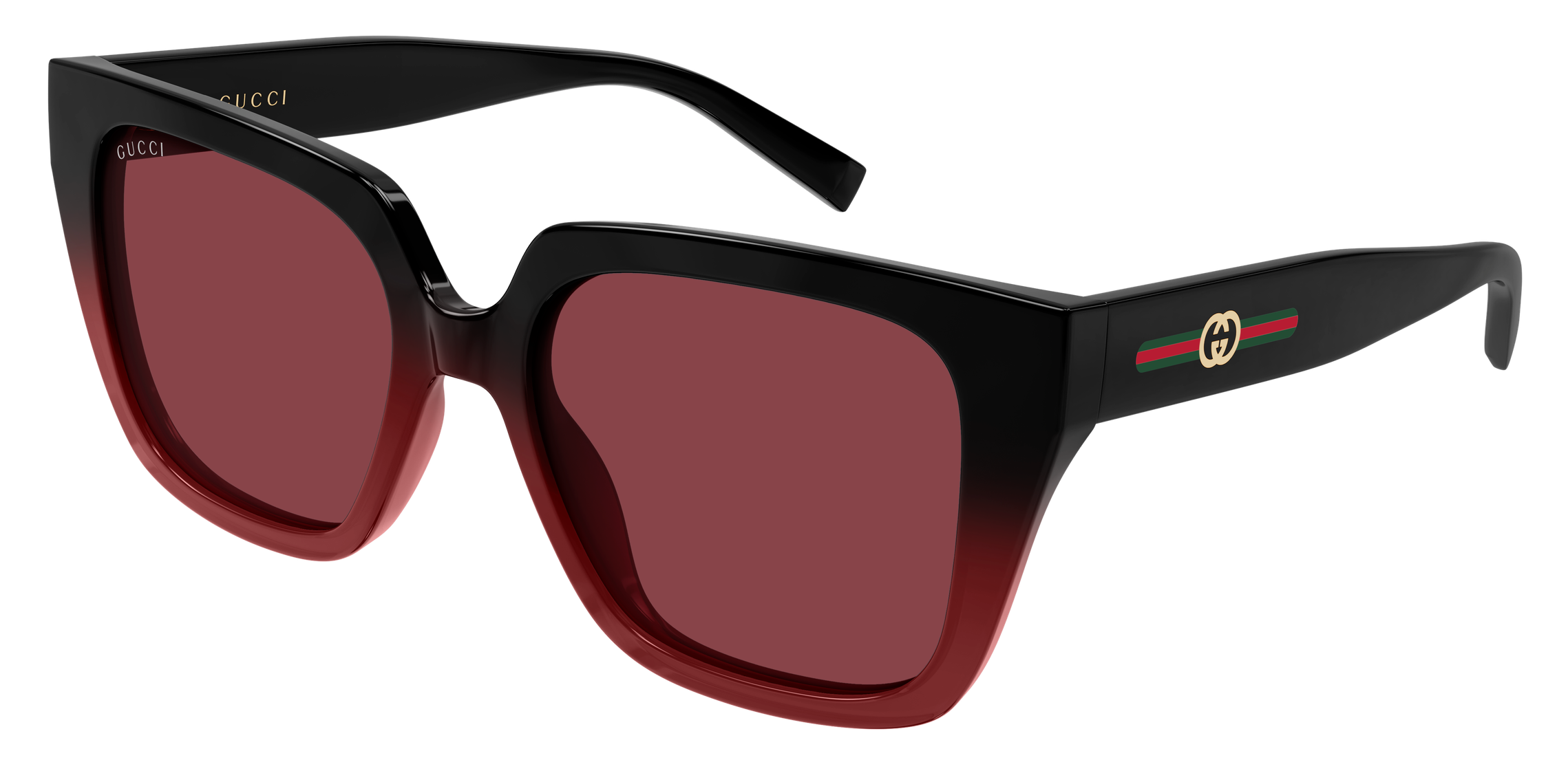 Color_GG2102S-004 - BLACK - BLACK - RED