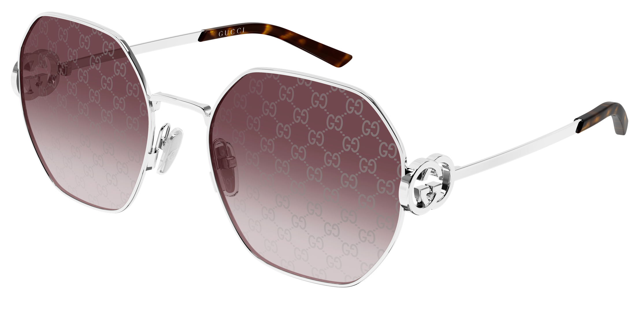 Color_GG2046S-004 - Silver - Silver - Red Mirrior Gradient