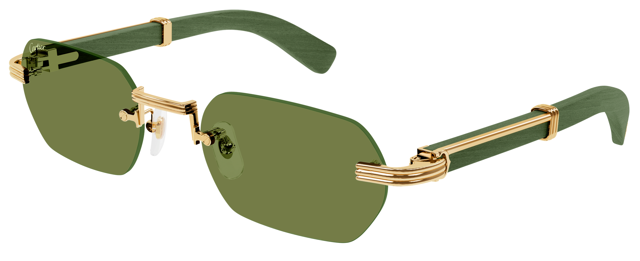 Color_CT0362S-006 - GOLD - GREEN HORN / GREEN