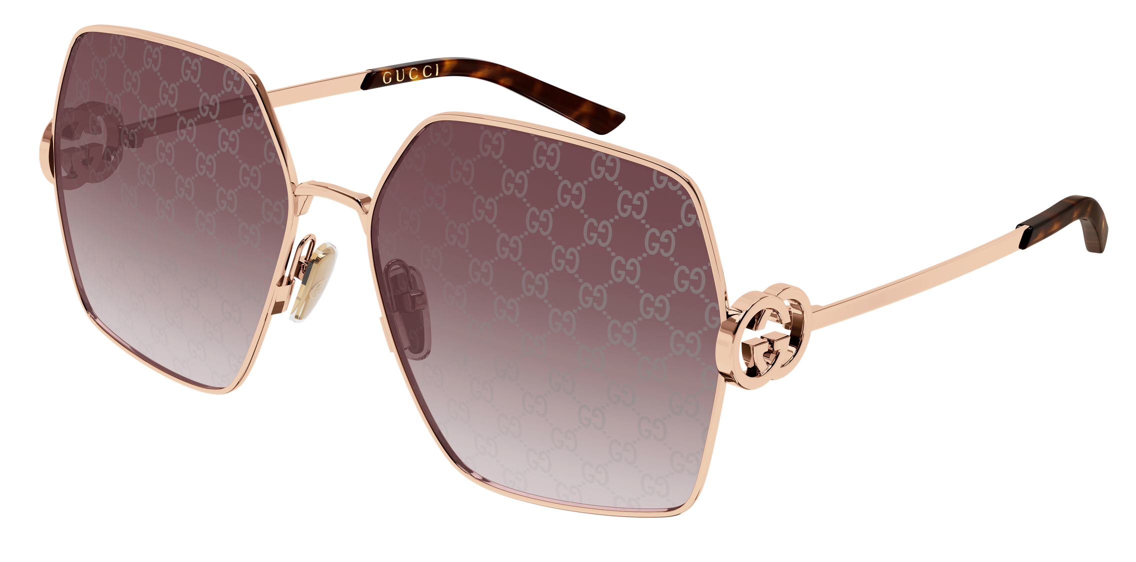 Color_GG2163S-004 - GOLD - GOLD - GRADIENT RED