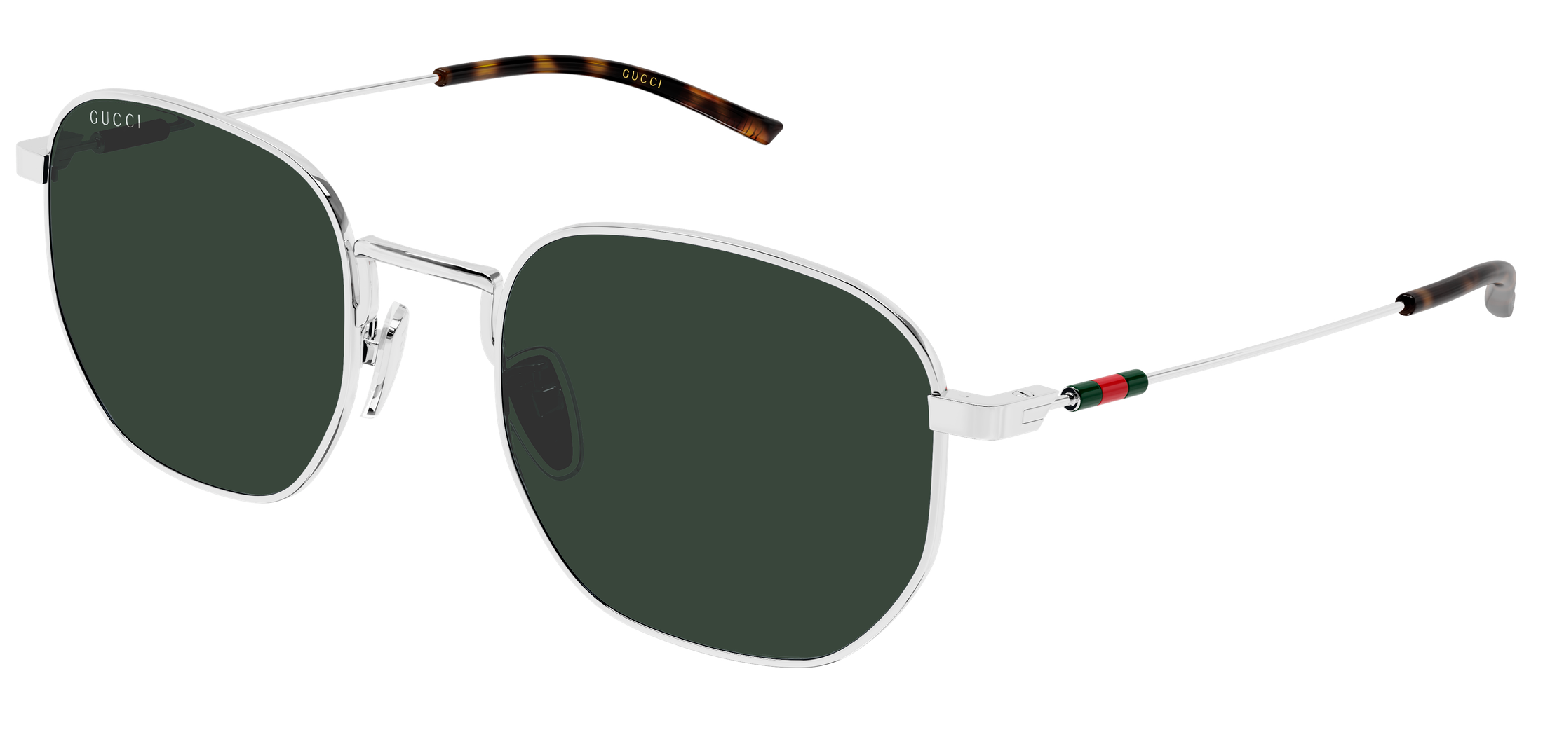 Color_GG2095S-002 - Silver - Silver - Green