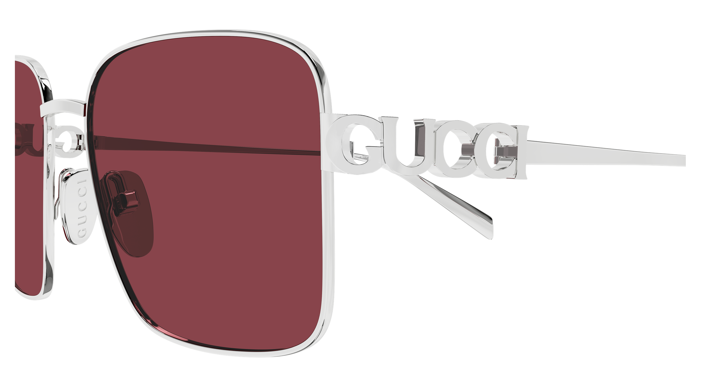 Color_GG1937S-003 - SILVER - SILVER / RED