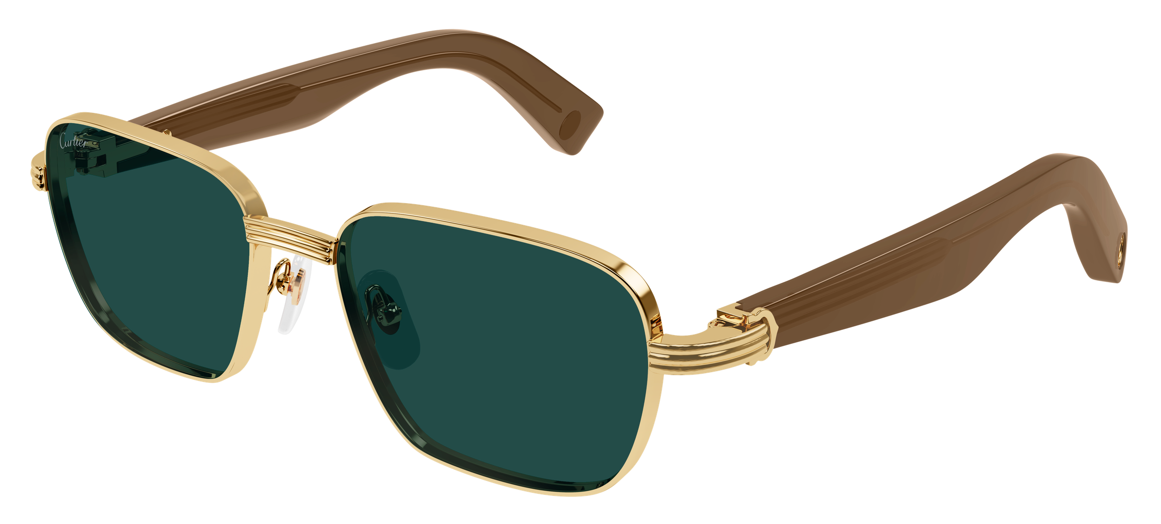 Color_CT0538S-002 - GOLD - BROWN - GREEN / SIZE: 53