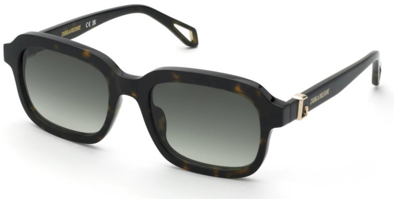 Color_0722 - SHINY DARK HAVANA / GREEN GRADIENT GREEN