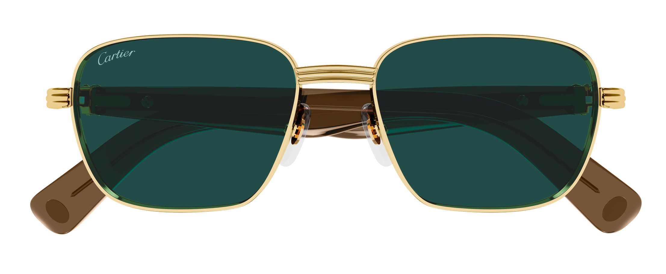 Color_CT0538S-002 - GOLD - BROWN - GREEN / SIZE: 53