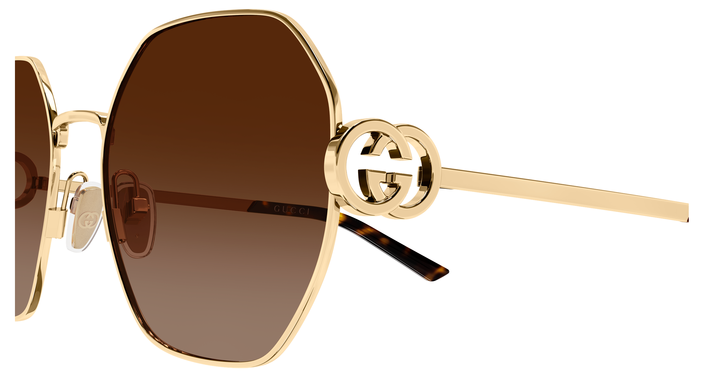 Color_GG2046S-003 - Gold - Gold - Brown Gradient