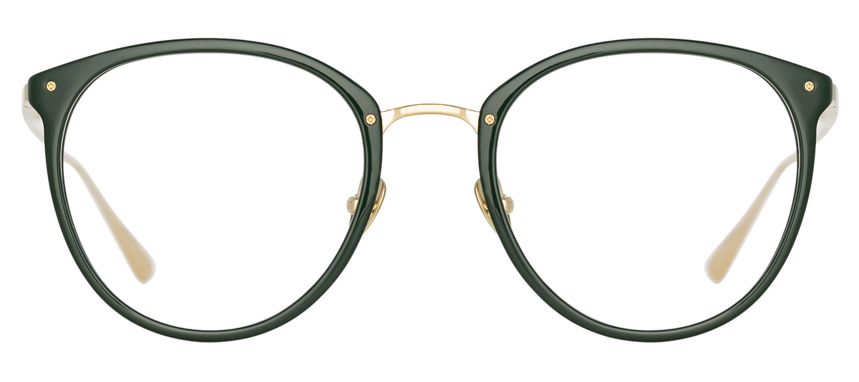 Color_LFL251C83OPT - Calthorpe Oval Optical Frame Forest Green and Clear