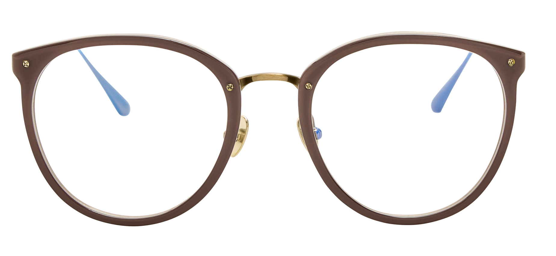 Color_LFL251C109OPT - Calthorpe Oval Optical Frame Taupe and Clear