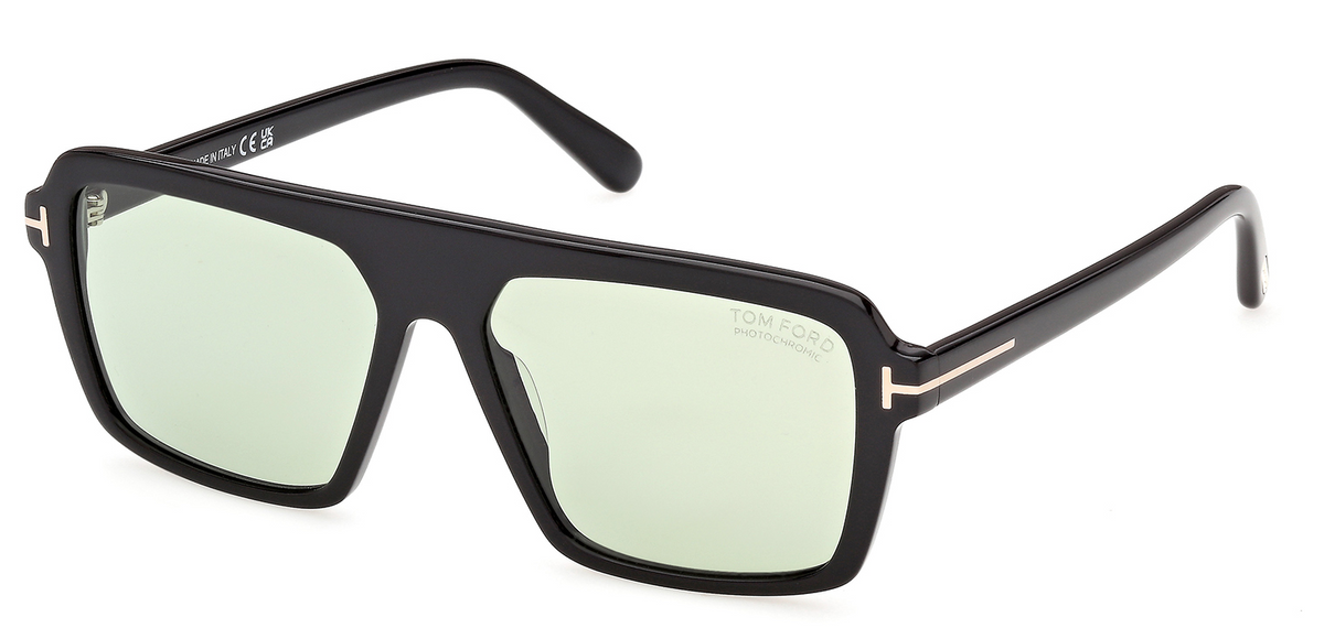 Color_01N - Shiny Black / Green Photochromic Cat. 1 to 3
