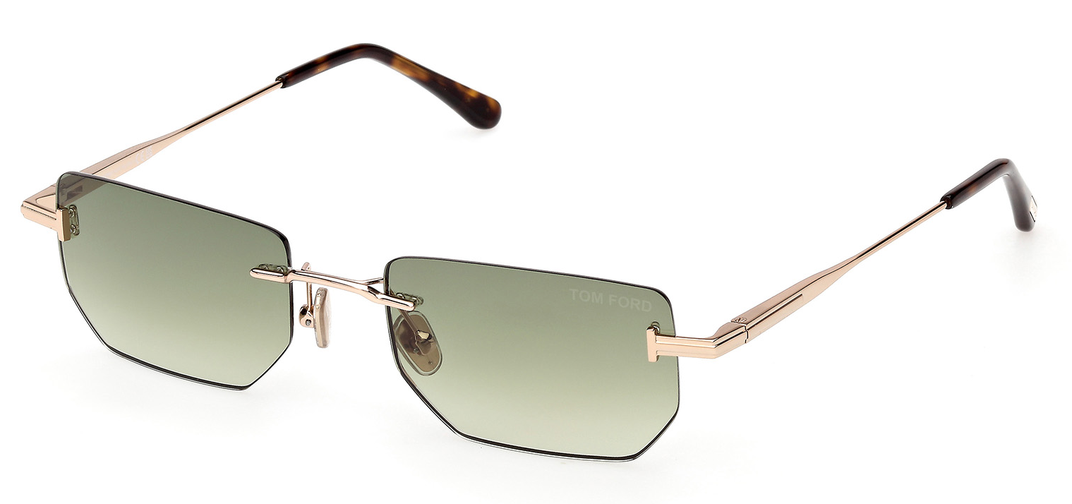 Color_28P - Shiny Rose Gold - Shiny Rose Gold / Green Gradient