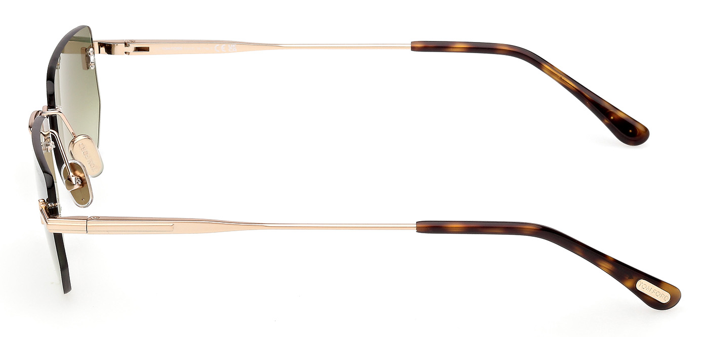 Color_28P - Shiny Rose Gold - Shiny Rose Gold / Green Gradient