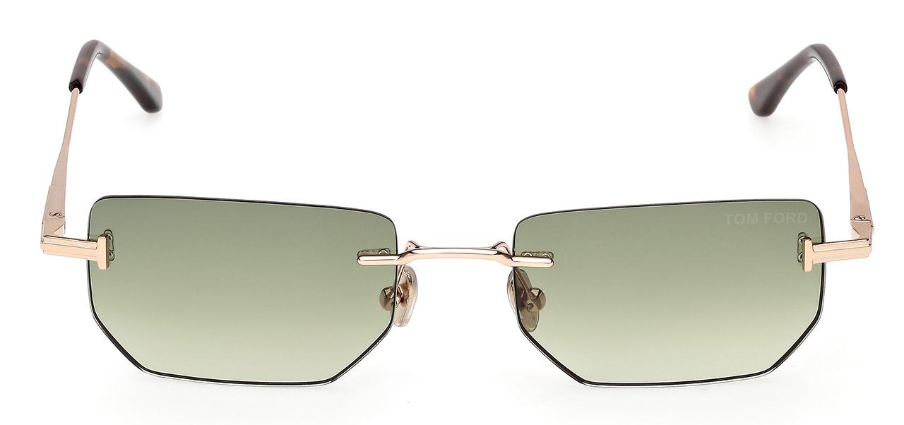 Color_28P - Shiny Rose Gold - Shiny Rose Gold / Green Gradient