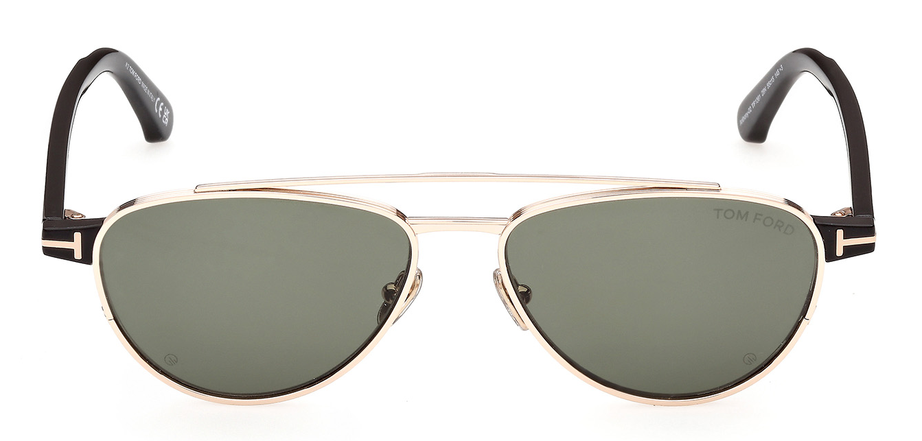 Color_28N - Shiny Rose Gold - Shiny Black / Green Cat. 3