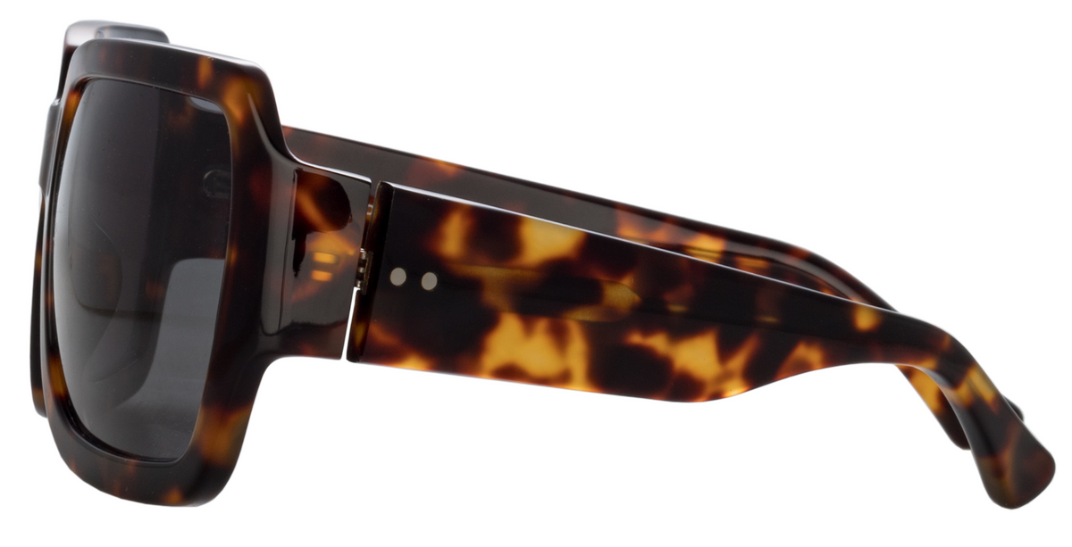 Color_DVN213C3SUN - Dries Van Noten 213 Oversized Sunglasses in Tortoise Shell and Grey