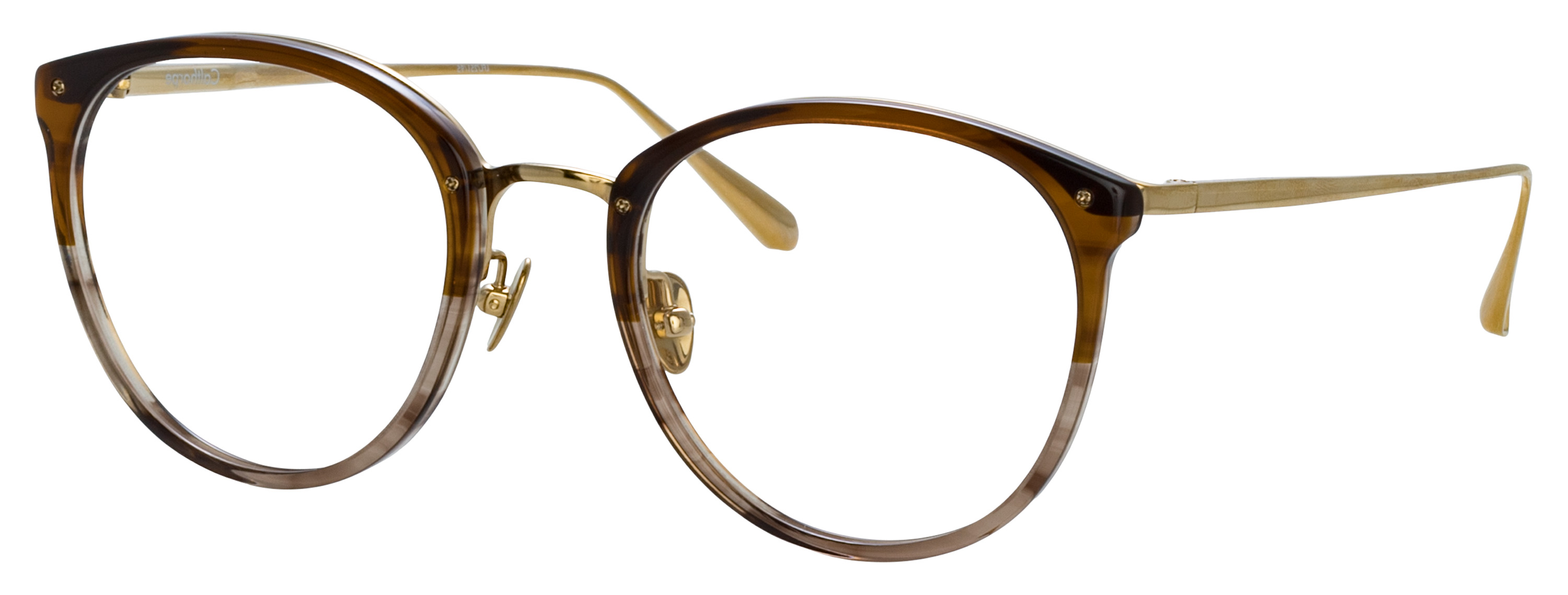 Color_LFL251C95OPT - Calthorpe Oval Optical Frame Caramel Horn and Clear