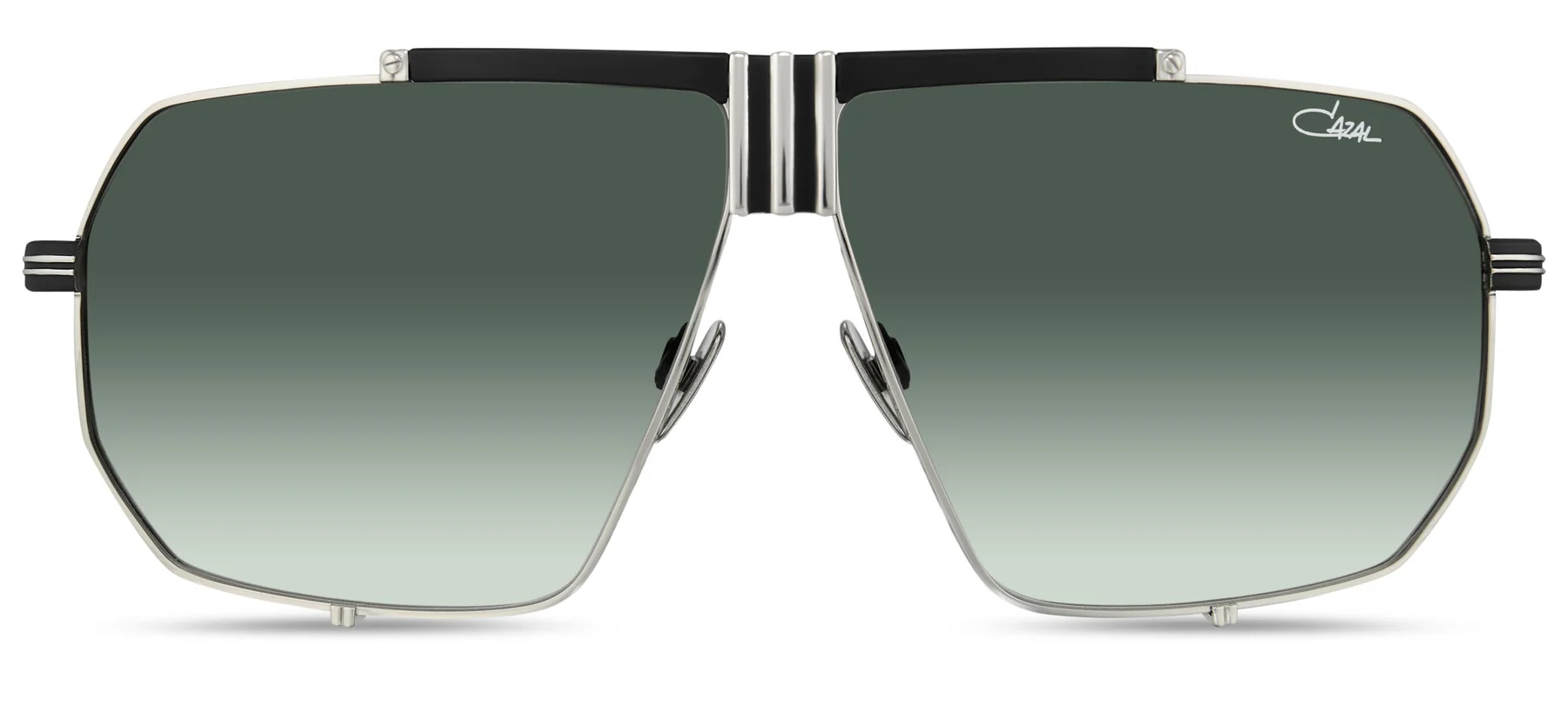 Color_002 - Black - Silver Mat / Green Gradient AR Coated