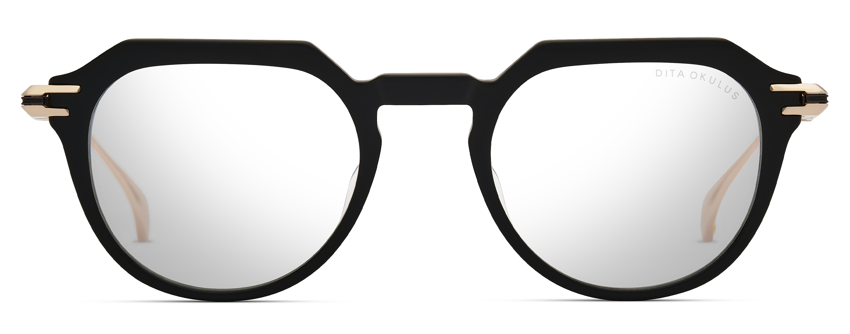Color_DTX487-A-01 - Black - White Gold - Black Iron / Clear