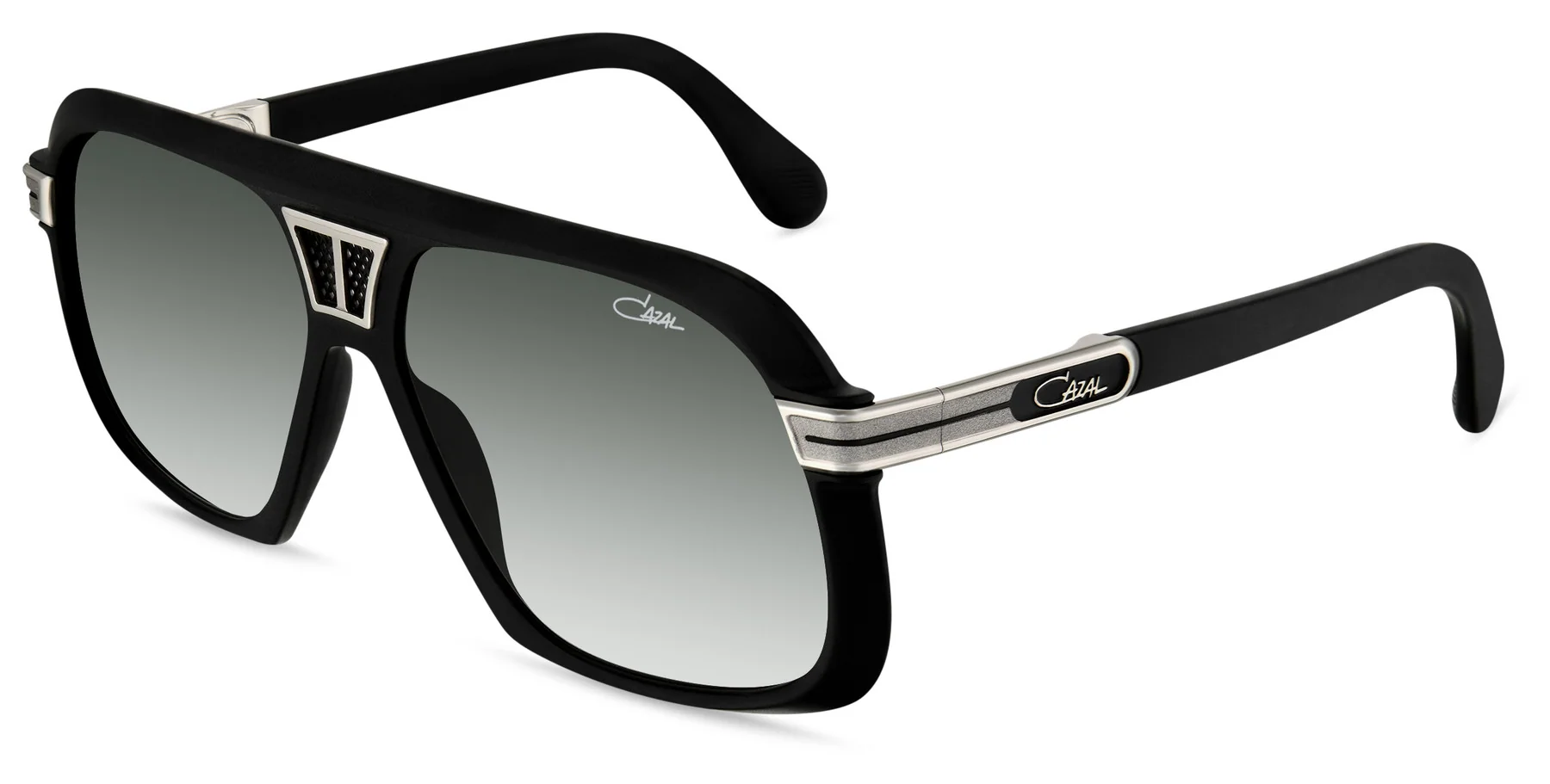 Color_002 - Black - Silver Mat / Green Gradient AR Coated