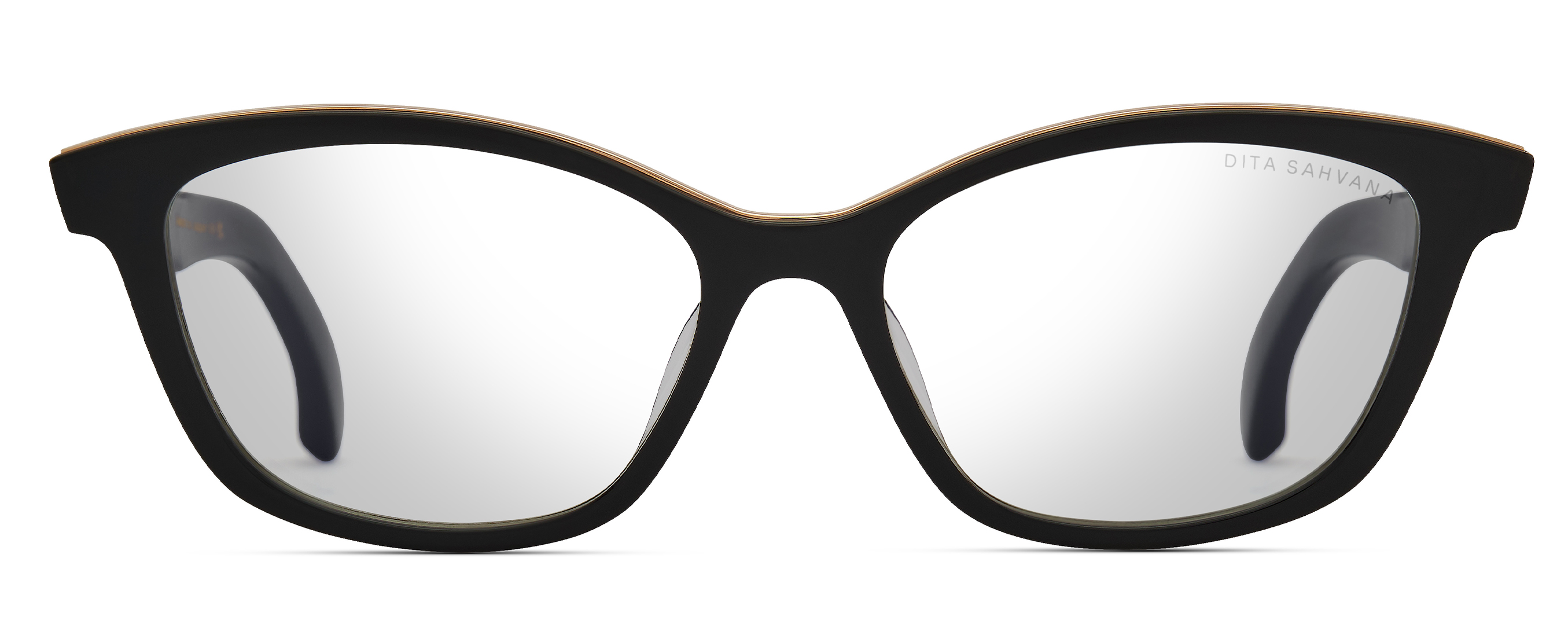 Color_DTX481-A-01 - Black Glass - White Gold / Clear