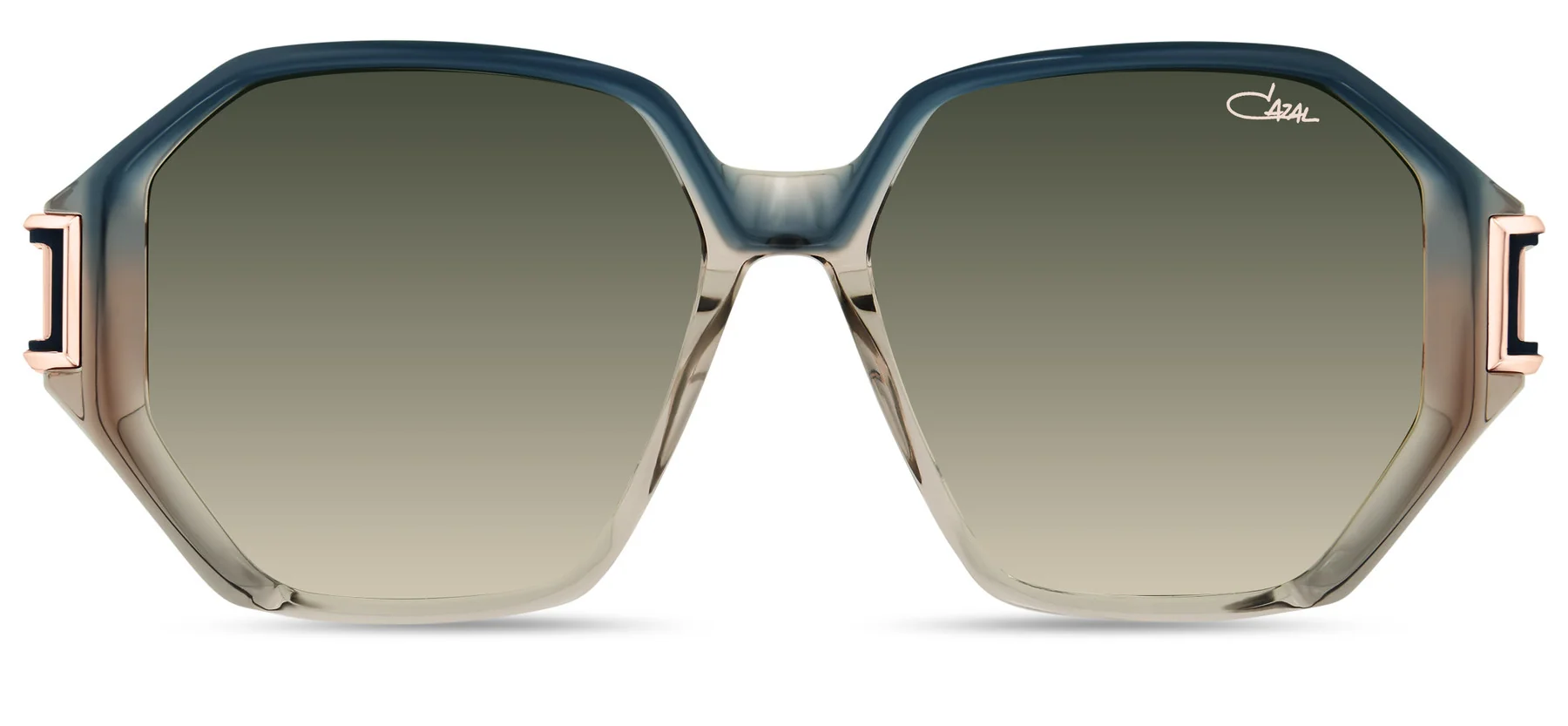 Color_003 - Smoke Blue - Rose Gold / Green Gradient AR Coated