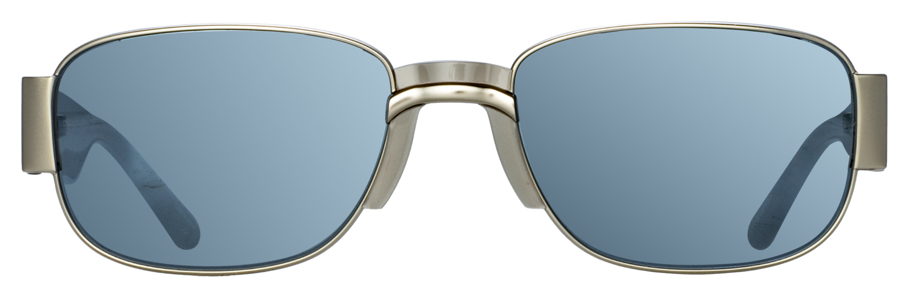 Color_DVN196C2SUN - Dries Van Noten 196 Rectangular Sunglasses in Matt Silver and Blue