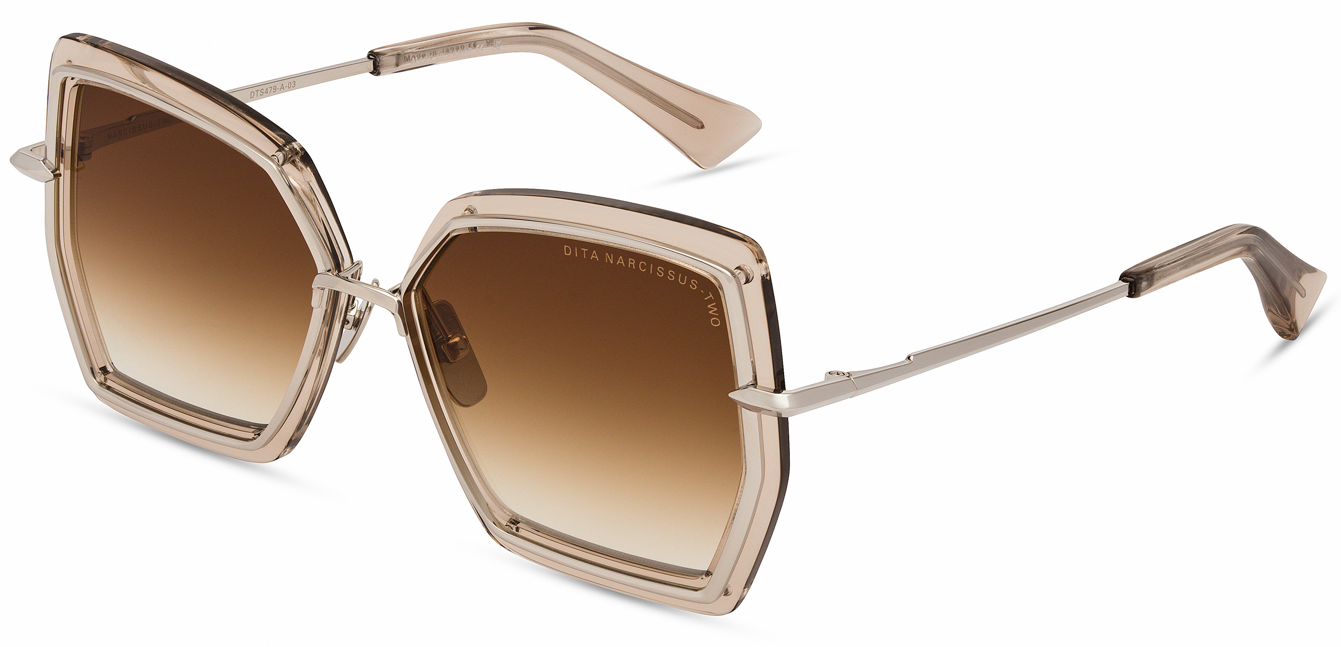 Color_DTS479-A-03 - Silver - Khaki Crystal / Brown To Clear Gradient