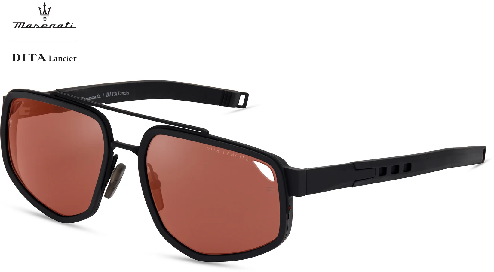 Color_DLS333-A-02 - Matte Black / Land Lens - Copper Flash Polarized