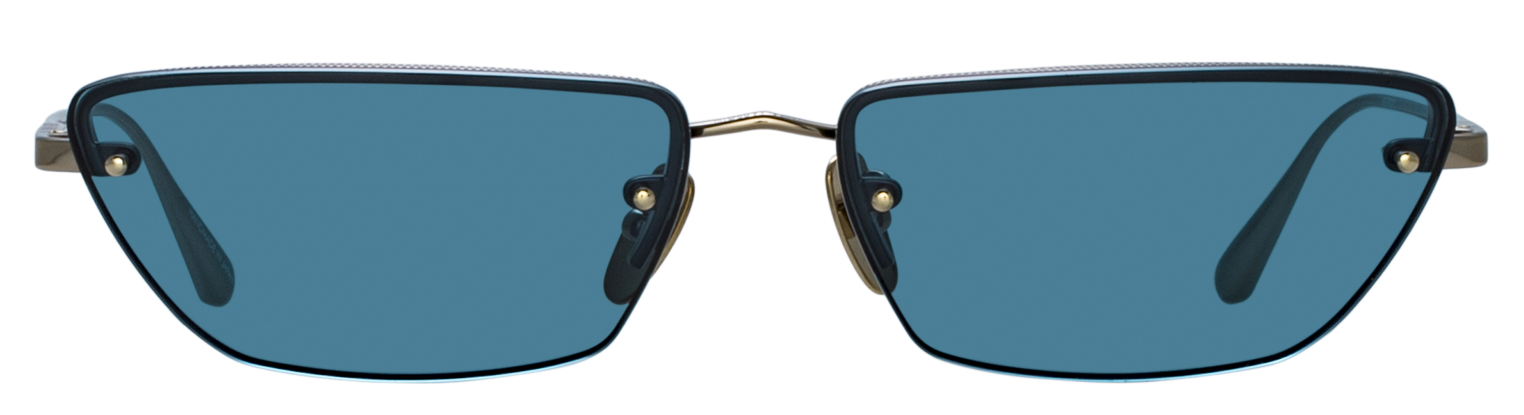 Color_LFL1513C2SUN - Cleo Cat Eye Sunglasses in Light Gold and Aqua