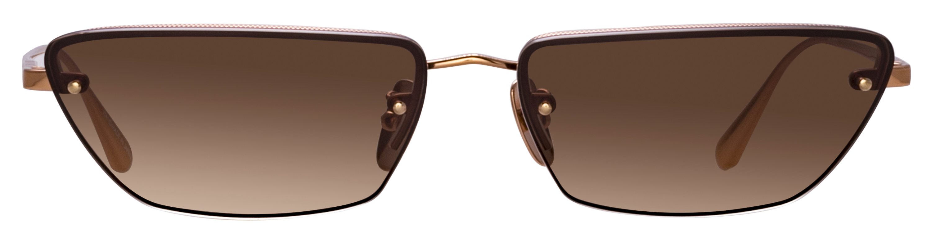 Color_LFL1513C3SUN - Cleo Cat Eye Sunglasses in Rose Gold and Mocha Grad