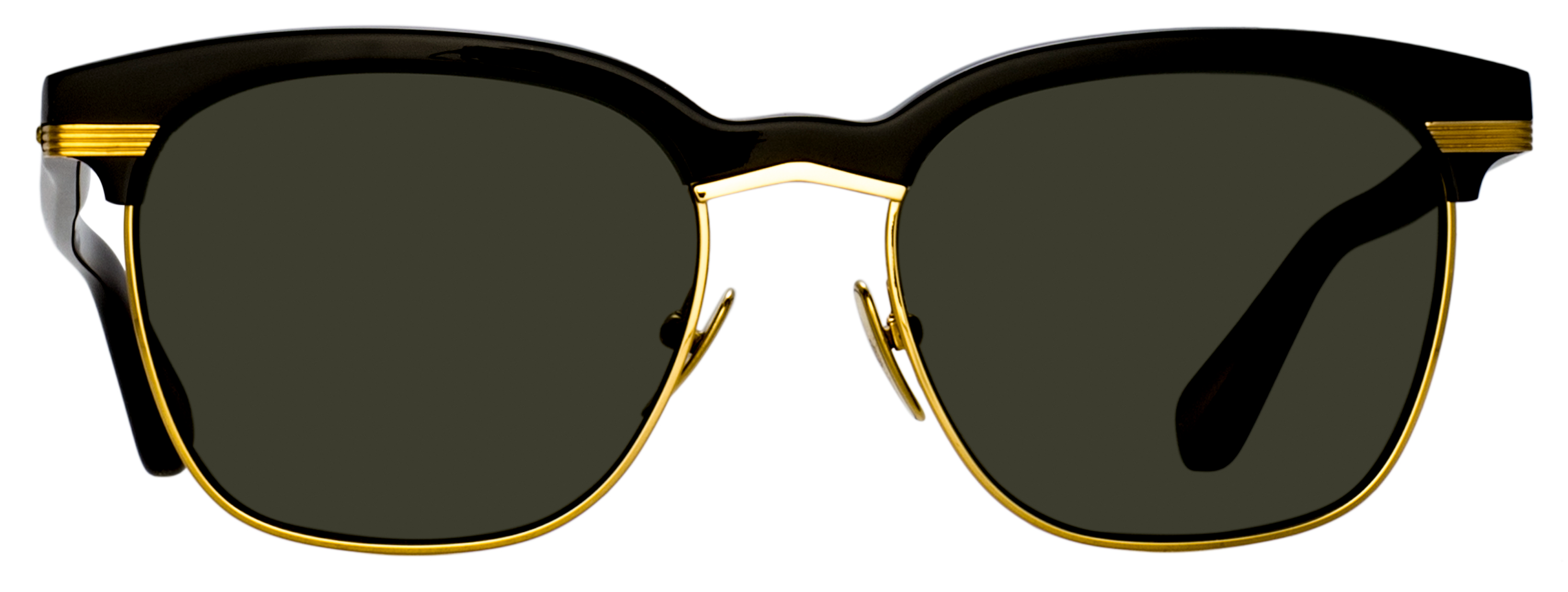 Color_LFL1518C1SUN - Darin D-Frame Sunglasses in Black / Yellow Gold and Grey