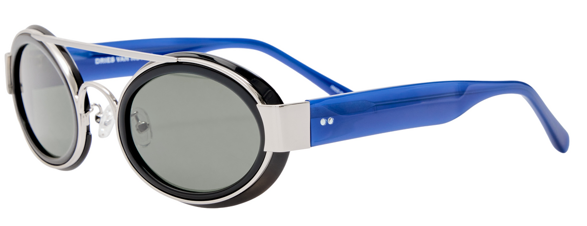 Color_DVN218C1SUN - Dries Van Noten 218 Cat Eye Sunglasses in Black and Green