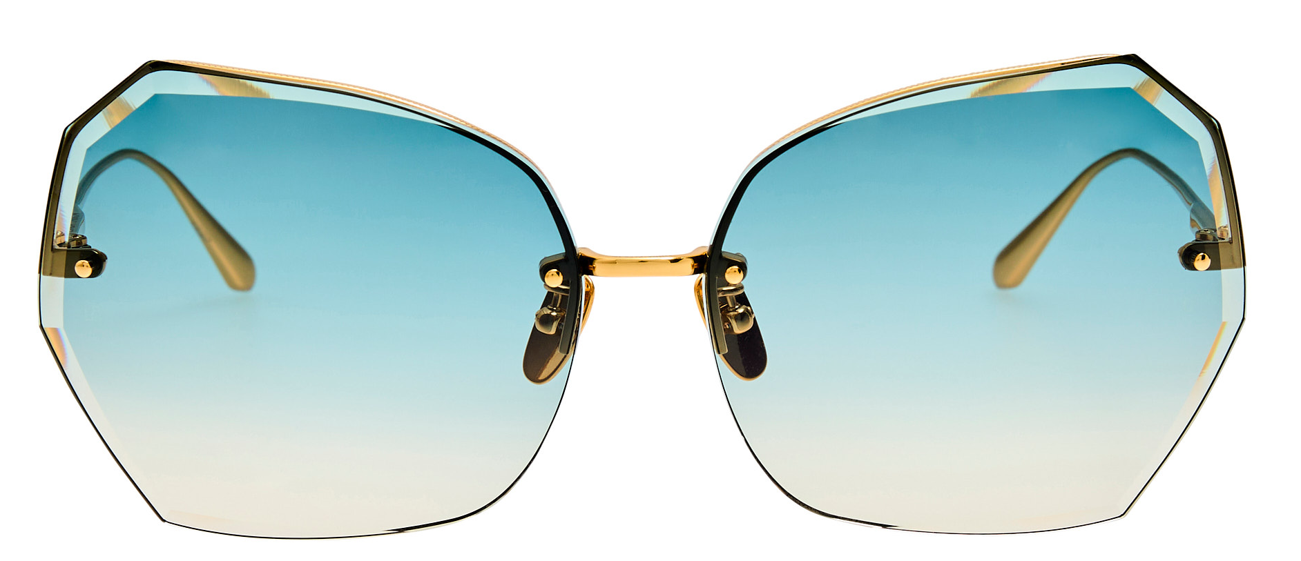 Color_LFL1546C2SUN - Lila Oversized Sunglasses in Yellow Gold and Aqua Grad