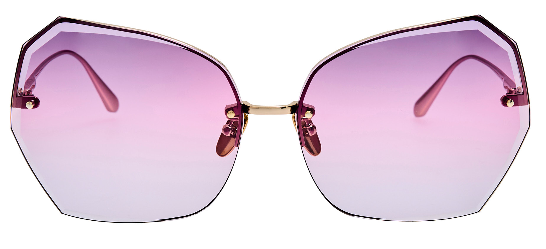 Color_LFL1546C5SUN - Lila Oversized Sunglasses in Light Gold and Purple Grad