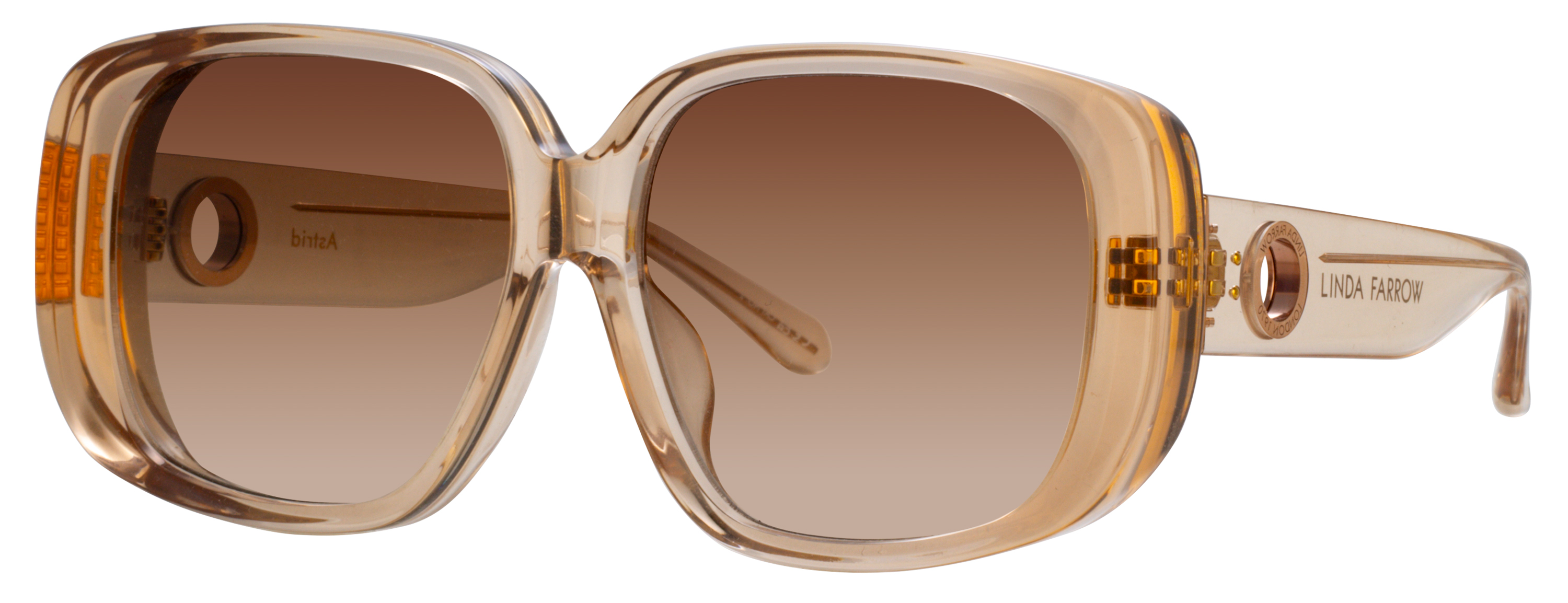 Color_LFL1529C3SUN - Astrid Oversized Sunglasses in Nude and Mocha Grad