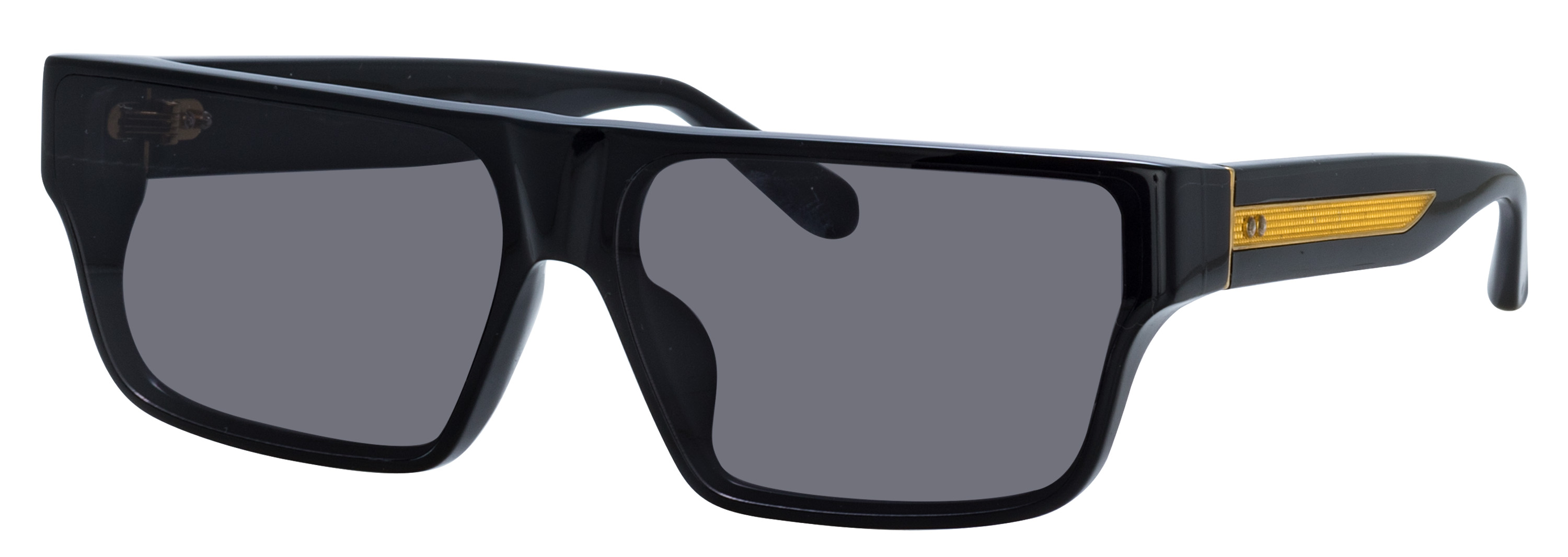 Color_LFL1501C1SUN - Brady Flat Top Sunglasses in Black and Grey