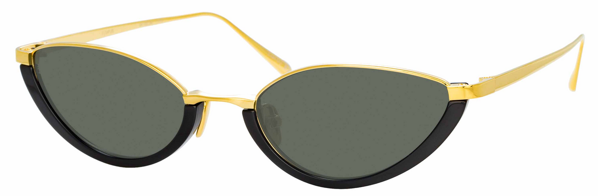 Color_LFL967C1SUN - Daisy Cat Eye Sunglasses in Yellow Gold and Dark Grey