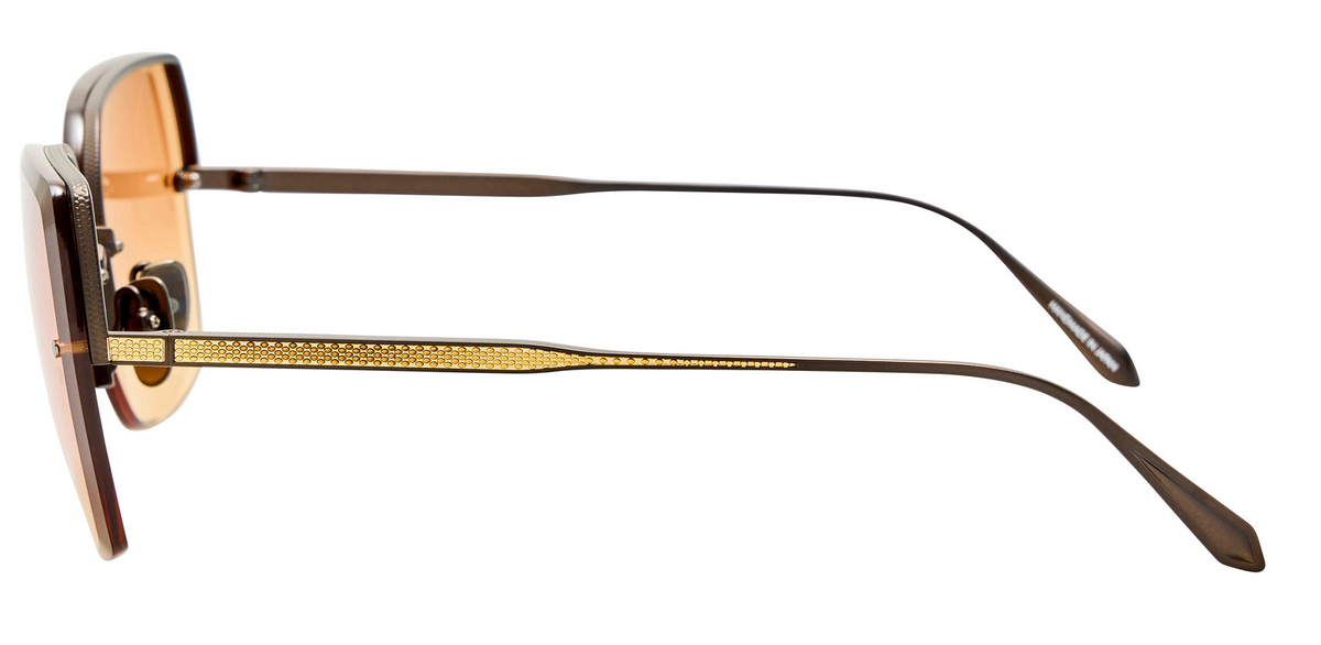 Color_LFL1779C3SUN - Ada Angular Sunglasses in Matt Nickel and Orange Grad