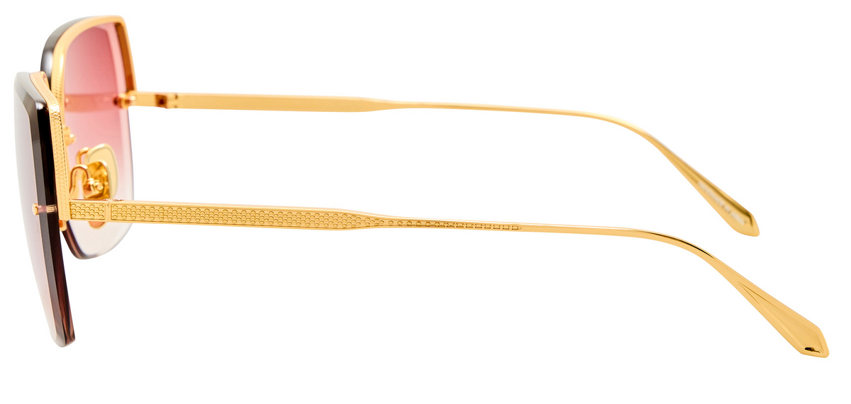 Color_LFL1779C2SUN - Ada Angular Sunglasses in Yellow Gold and Red Grad
