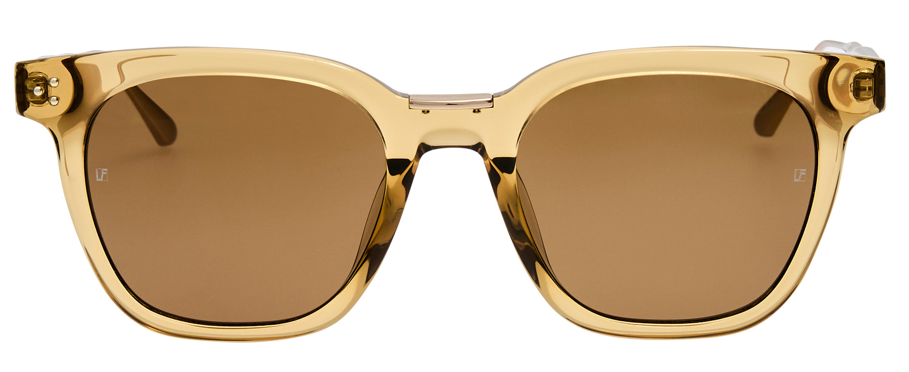 Color_LFL1508C6SUN - Evans D-Frame Sunglasses in Khaki and Khaki