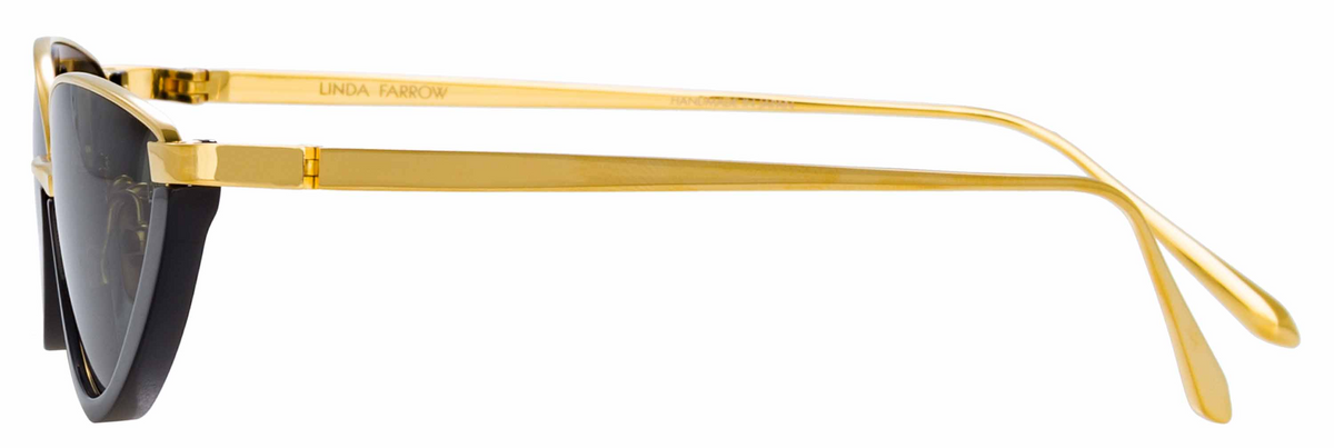 Color_LFL967C1SUN - Daisy Cat Eye Sunglasses in Yellow Gold and Dark Grey