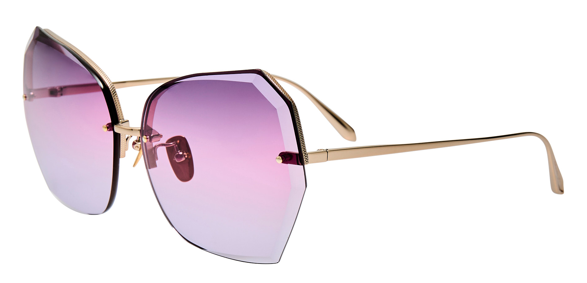 Color_LFL1546C5SUN - Lila Oversized Sunglasses in Light Gold and Purple Grad
