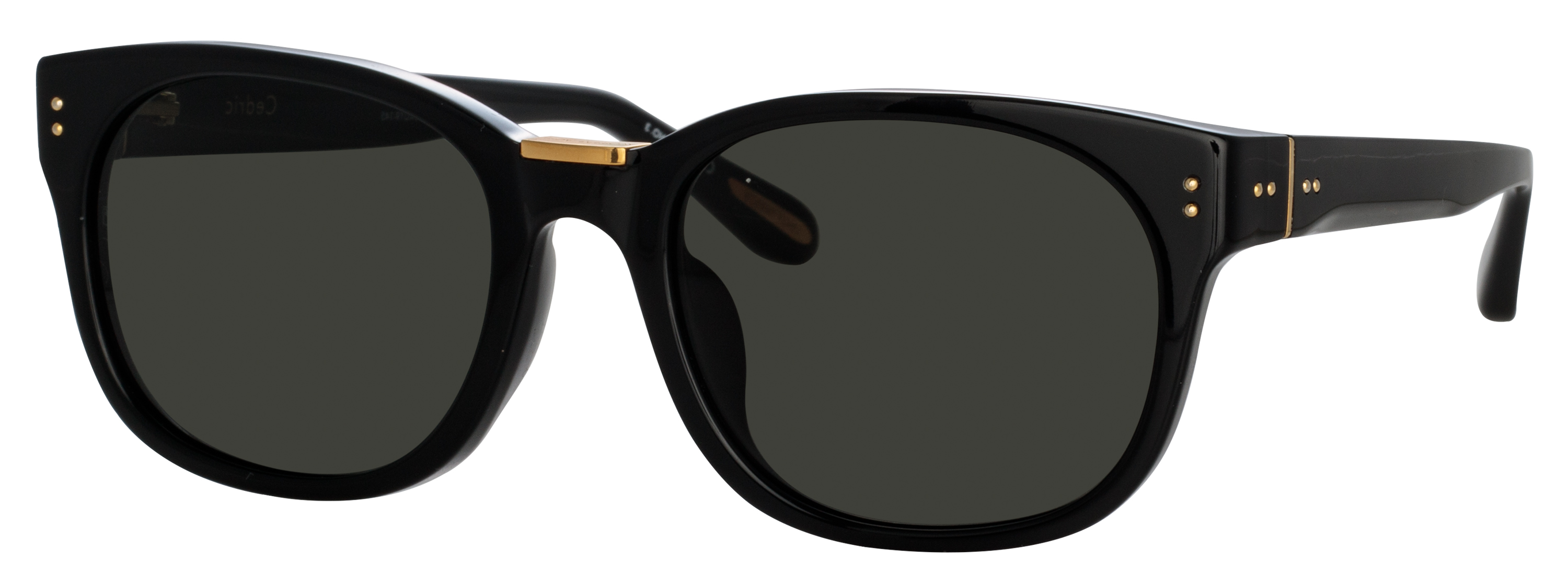 Color_LFL1275C4SUN - Cedric D-Frame Sunglasses in Black and Grey