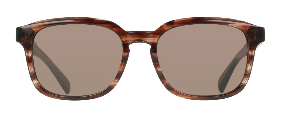 Color_604 - Transparent Striped Wine / Brown