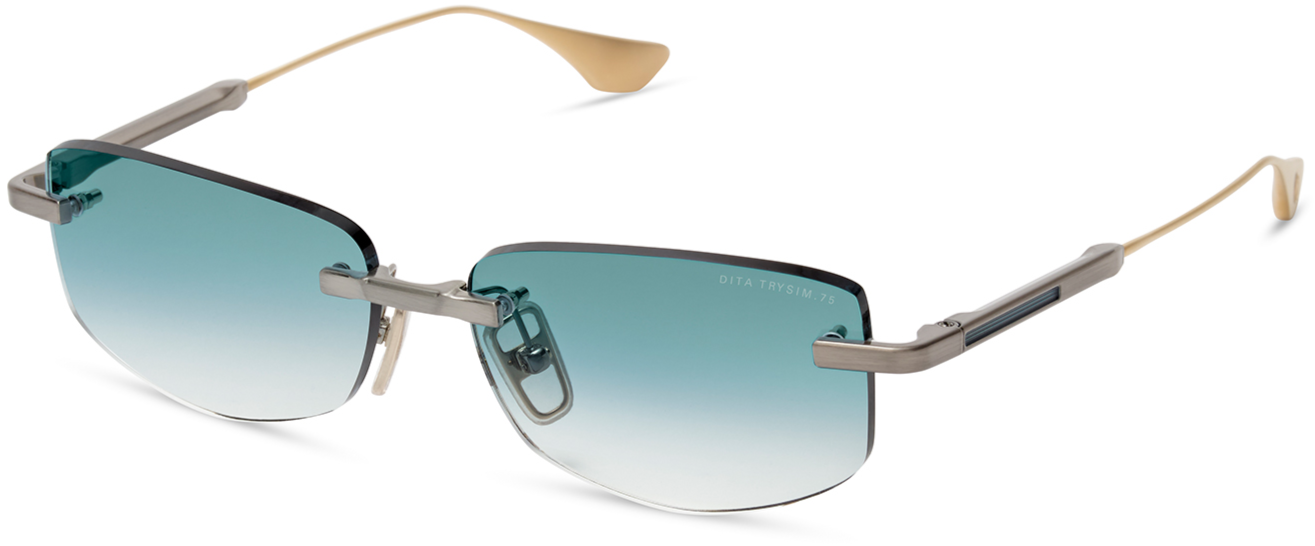 Color_DTS182-A-03 - ANTIQUE SILVER - WHITE GOLD - DARK TOURQUOISE TO CLEAR GRADIENT