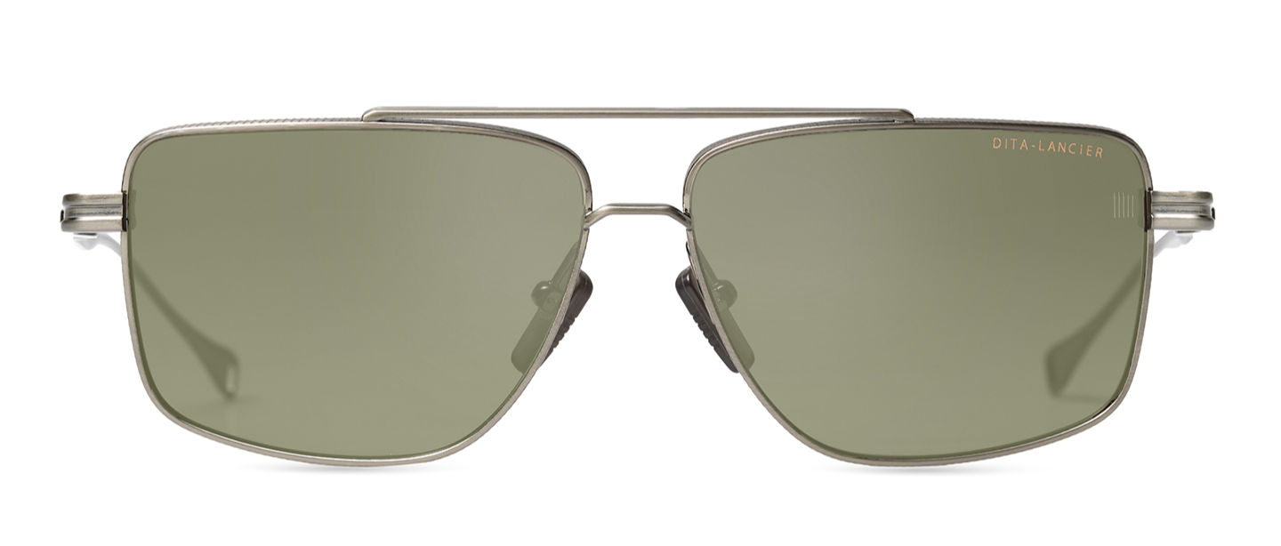 Color_DLS126-A-03 - Brushed Antique Silver / Air Lens - Green