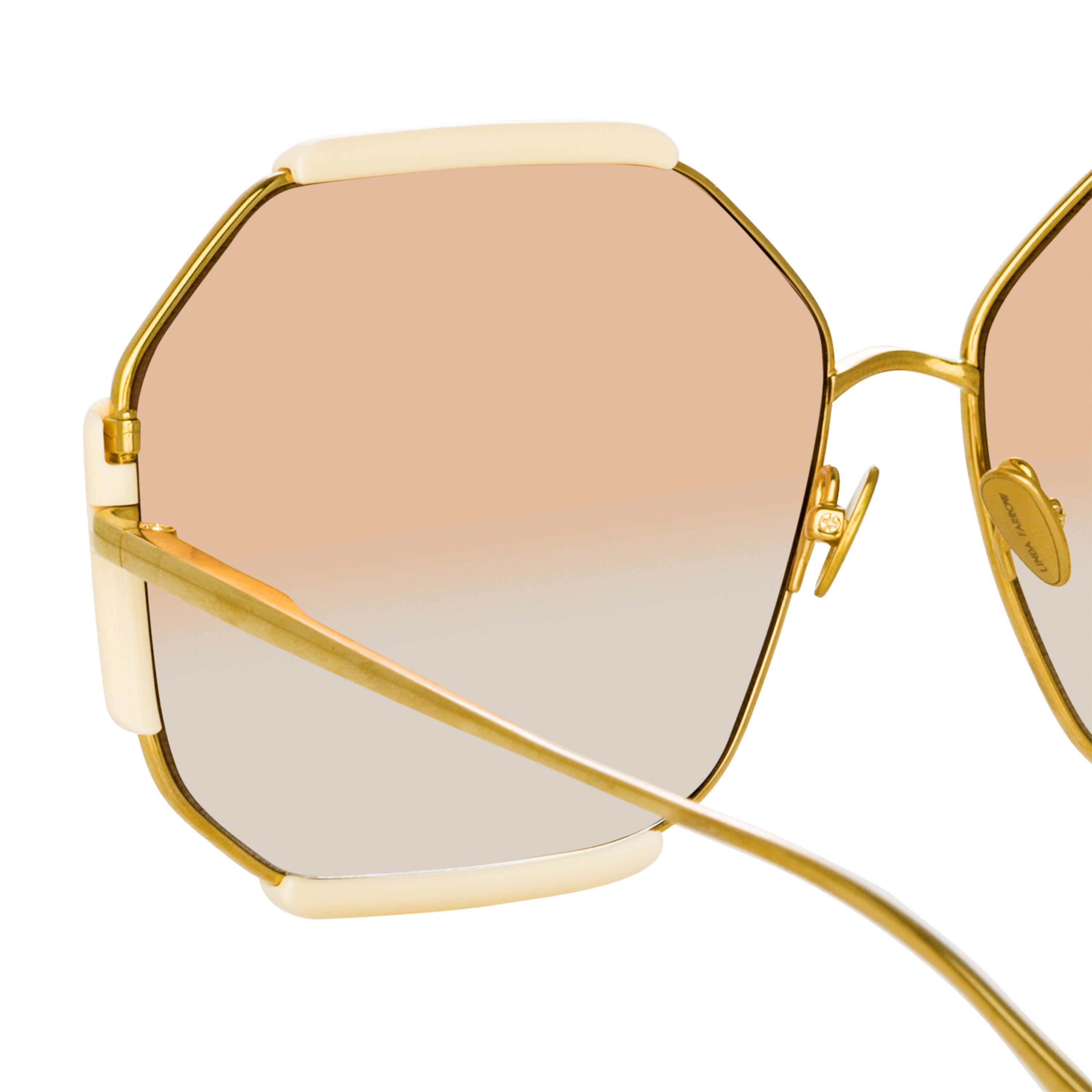 Color_LFL1308C3SUN - Margot Hexagon Sunglasses in Cream