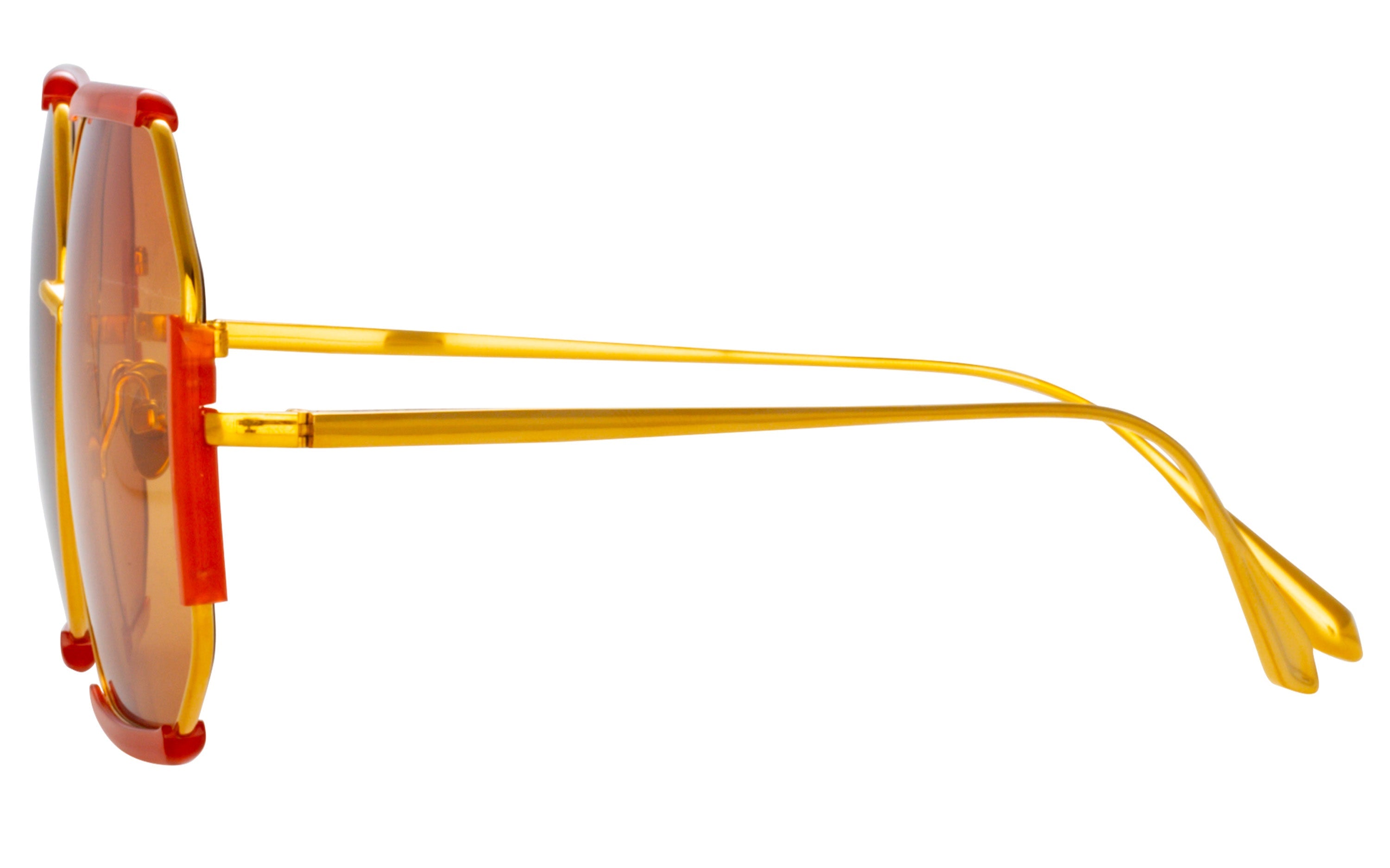 Color_LFL1308C6SUN - Margot Hexagon Sunglasses in Terracotta