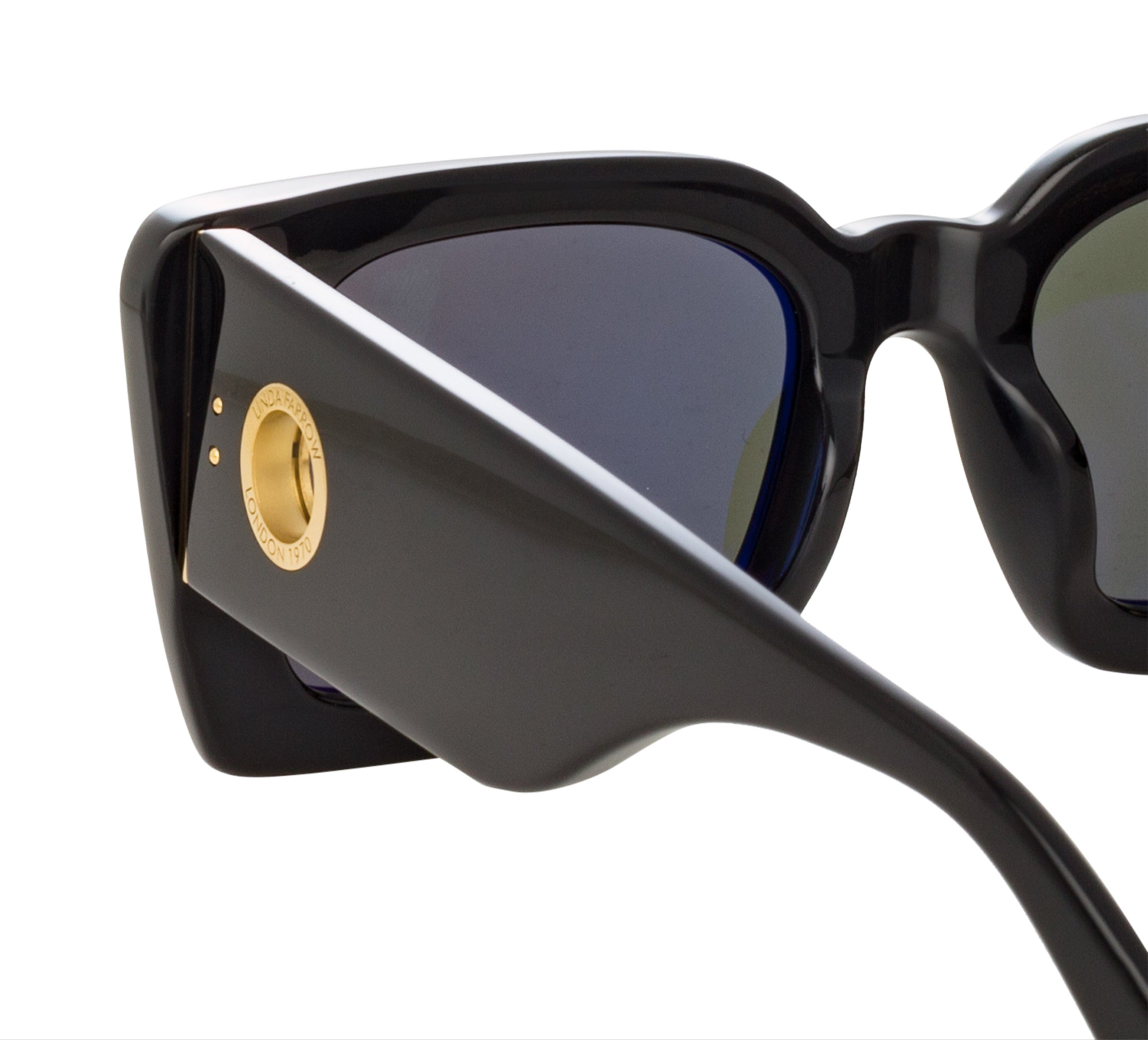 Color_LFL1297C1SUN - Nieve Rectangular Sunglasses in Black